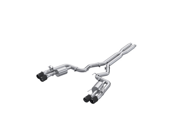 MBRP ARMOR Pro Cat-Back Exhaust, T304 Stainless Steel - 2024-2026 Ford Mustang GT 5.0L - S72553CF