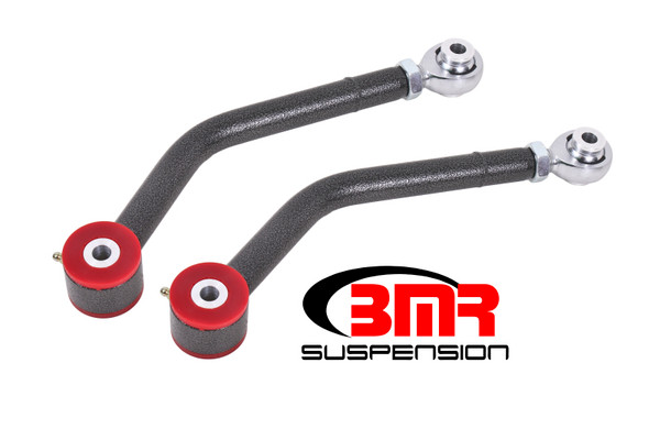Shop in-stock special deals on BMR 2008-2023 Challenger Upper Control Arms Single Adj. Rod Ends (Polyurethane) - Black Hammertone - UCA111H from JustBoltOns.com. Military & First Responder Discounts Available.