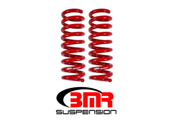 Shop in-stock special deals on BMR 2016-2024 6th Gen Camaro V8 Rear Performance Version Lowering Springs - Red - SP043R from JustBoltOns.com. Military & First Responder Discounts Available.