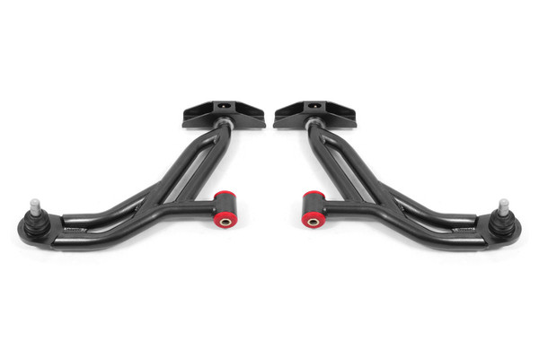 Shop in-stock special deals on BMR Suspension 2005-2014 Ford Mustang Lower A-Arms - Black Hammertone - Non-Adjustable - AA750H from JustBoltOns.com. Military & First Responder Discounts Available.