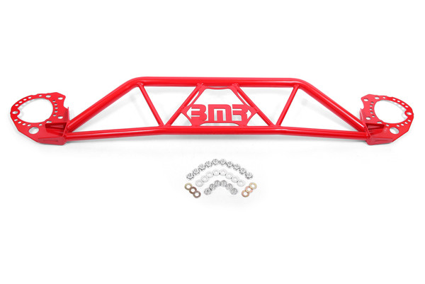 Shop in-stock special deals on BMR 2015-2023 S550 Mustang (2024+ S650 Mustang) Front Twin Tube Design Strut Tower Brace - Red - STB760R from JustBoltOns.com. Military & First Responder Discounts Available.