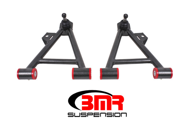 Shop in-stock special deals on BMR 1994-2004 Mustang Lower Non-Adj. A-Arms (Coilover Only) w/ Tall Ball Joint (Poly) - Black Hammertone - AA044H from JustBoltOns.com. Military & First Responder Discounts Available.
