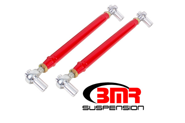 Shop in-stock special deals on BMR 1979-1998 Fox Mustang Chrome Moly Lower Control Arms w/ Double Adj. Rod Ends - Red - MTCA052R from JustBoltOns.com. Military & First Responder Discounts Available.