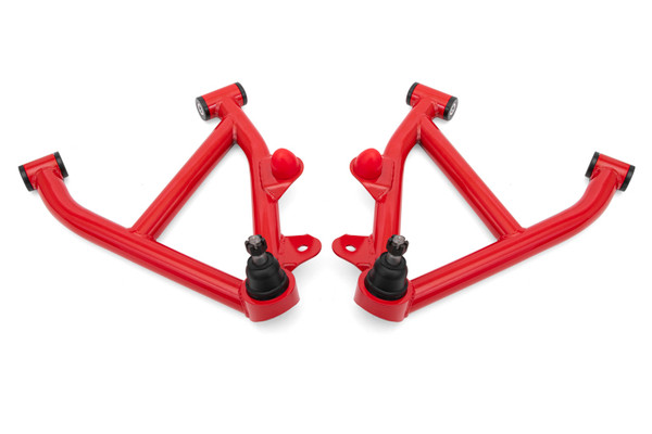 Shop in-stock special deals on BMR 1982-1992 GM F-Body (Camaro, Firebird) 3rd Gen GM F-Body A-Arms Lower DOM Non-Adj Delrin Bushings Coilover - Red - AAL333R from JustBoltOns.com. Military & First Responder Discounts Available.