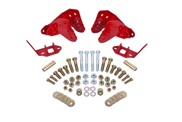 Shop in-stock special deals on BMR 1978-1987 Grand National | Regal | Monte Carlo | El Camino | Malibu | Cutlass | Grand Prix (G-Body) Rear Coilover Conversion Kit w/ Control Arm Bracket - Red - CCK007R from JustBoltOns.com. Military & First Responder Discounts Available.
