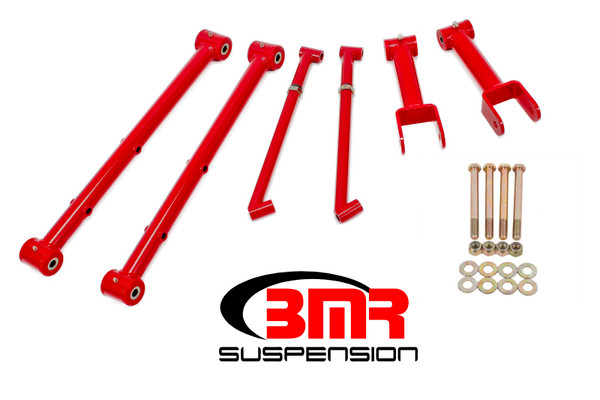 Shop in-stock special deals on BMR 1968-1972 Grand Sport | Skylark | El Camino | Chevelle | Malibu | Monte Carlo | Cutlass | 442 | Lemans | GTO (A-Body) Non-Adj. Rear Suspension Kit - Red - RSK017R from JustBoltOns.com. Military & First Responder Discounts Available.