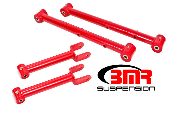 Shop in-stock special deals on BMR 1964-1967 Grand Sport | Skylark | El Camino | Chevelle | Malibu | Monte Carlo | Cutlass | 442 | Lemans | GTO (A-Body) Non-Adj. Rear Suspension Kit - Red - RSK001R from JustBoltOns.com. Military & First Responder Discounts Available.