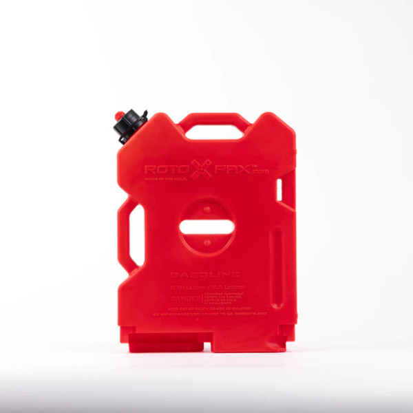 RotopaX 2 Gallon Red Liquid Storage Container (Designed To Hold Gas) - Bolt-On / Free Standing (Mount Kit Not Included) - RX-2G
