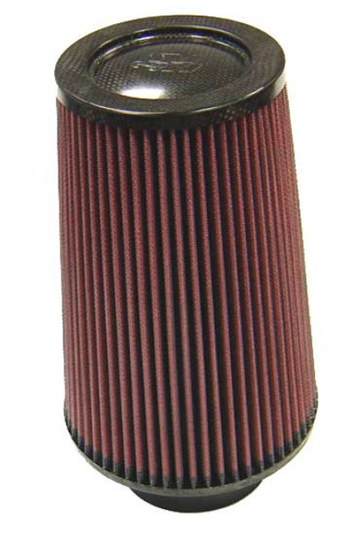 K&N Cone Filter 3.375in ID 6in Base 4.5in Top 9in Height Carbon Fiber
