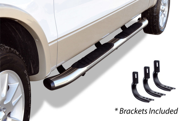 Go Rhino OE Xtreme SideSteps (Complete Kit w/Sidesteps + Brackets) for 2019-2026 Chevy 1500, Black - Part #685404780CB