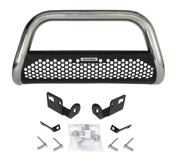 Go Rhino RC2 Bull Bar for 2014-2015 Chevy 1500 RHINO! Charger 2, Stainless Steel - Part #55218PS
