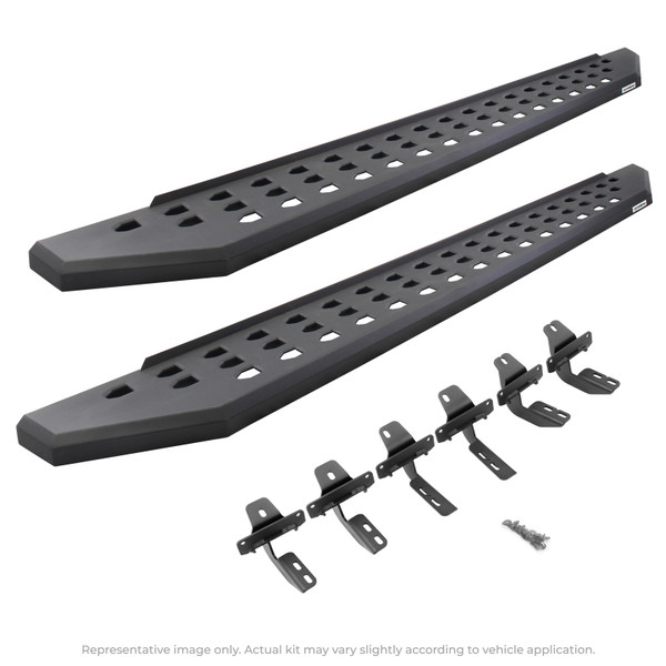 Go Rhino 2022-2024 Toyota Tundra Crew Max 4dr RB20 Kit w/RB20 Running Board + Brkts - Tex. Blk