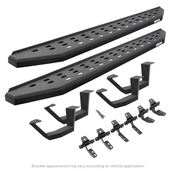 Go Rhino RB20 Running Boards for 2022-2026 Toyota Tundra CrwMx, Textured Black - Part #6944368720T