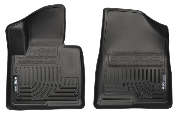 Husky Liners WeatherBeater Front Row Floor Liners, Black for 2013-2015 Hyundai Sante Fe GLS/Limited - Part #13861