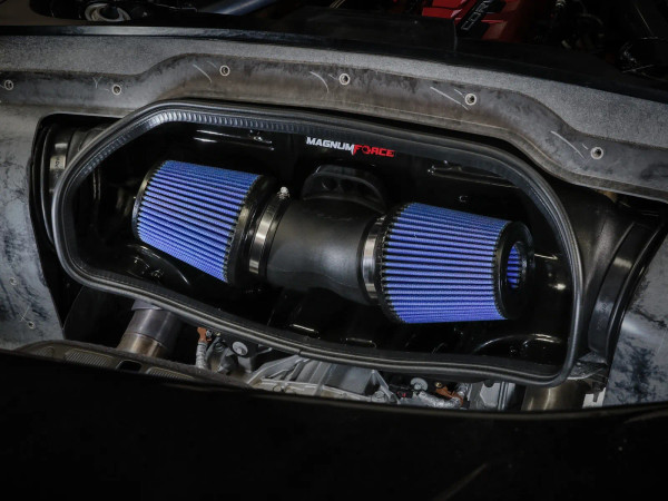aFe 2020-2024 Chevy Corvette C8 Magnum FORCE Stage-2 Cold Air Intake w/ Pro 5R Filters - 54-13055R
