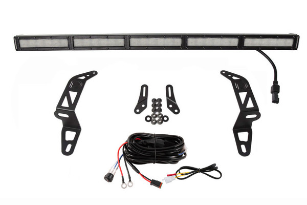 Diode Dynamics 2018-2025 Jeep JL Wrangler/Gladiator SS30 Bumper Bracket Kit - White Flood (Single)