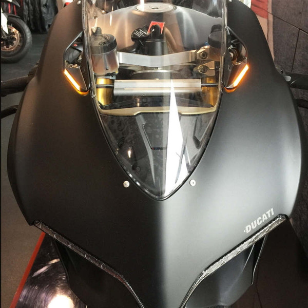 New Rage Cycles 2011-2014 Ducati 1199 Panigale Mirror Block Off Turn Signals product photo
