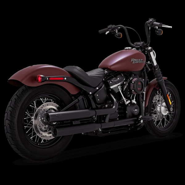 Vance & Hines 2018-2022 Harley Davidson Softail Eliminator 300 PCX Slip-On Exhaust Black product photo