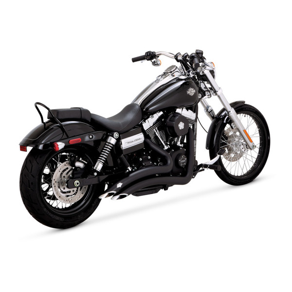 Vance & Hines Harley Davidson Dyna 06-17 Big Radius 2-2 Black PCX Full System Exhaust
