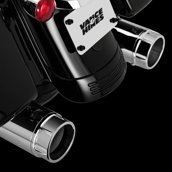 Vance & Hines Harley Davidson Touring 2017-2022 Torquer 450 Chrome Slip-On Exhaust product photo