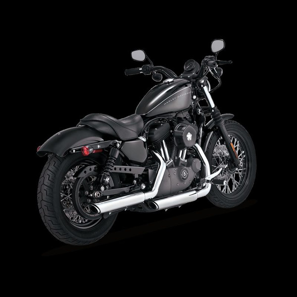 Vance & Hines Harley Davidson Sportster 04-13 Twin Slash 3In Slip-On Exhaust