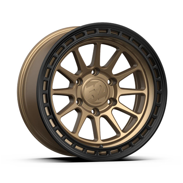 fifteen52 Range HD Bronze Wheel 17x8.5 | 5x127 BC (5x5) | +0 Offset - fits Jeep Wrangler JL 2018-2026, Jeep Wrangler JK 2007-2018, Jeep Gladiator JT 2020-2026, and 7 more