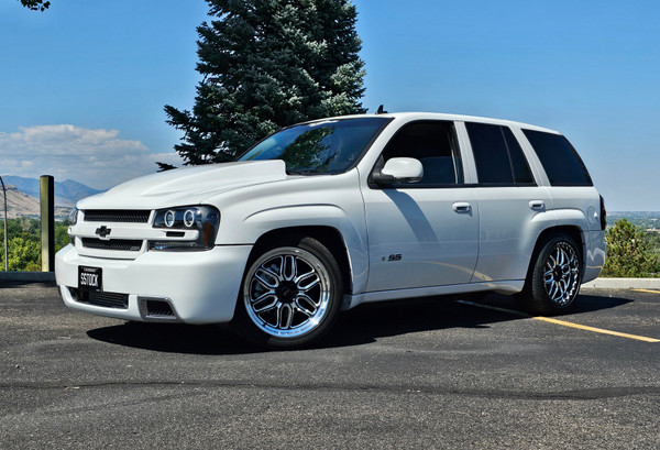 WELD Laguna 6 Drag Gloss Black Wheel with Milled Spokes 20x11 | 6x127 BC (6x5) | +36 Offset | 7.375 Backspacing - S15301181P36 for 2006, 2007, 2008, 2009 Chevrolet TrailBlazer SS