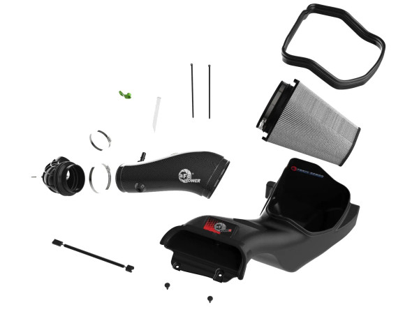 aFe Track Series Carbon Fiber Cold Air Intake w/ Pro Dry S Filter - 2023-2024 Ford F-150 Raptor R 5.2L Supercharged - 57-10030D