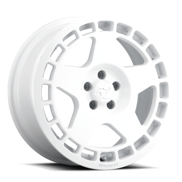 fifteen52 Turbomac White Wheel 18x8.5 | 5x114.3 BC (5x4.5) | +30 Offset - fits Ford Mustang 2005-2026, Ford Shelby GT350 2015-2020, Ford Shelby GT500 2020-2022, Ford Explorer ST 2020-2026, Toyota Tacoma 1995-2004, and 16 more