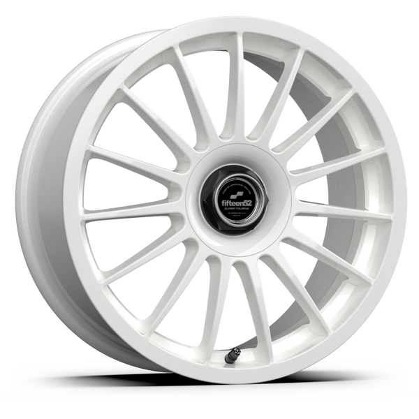 fifteen52 Podium White Wheel 18x8.5 | 5x100 BC / 5x114.3 BC (5x4.5) | +35 Offset - fits Subaru Crosstrek, Subaru Forester, Subaru Impreza, Ford Mustang 1965-2026