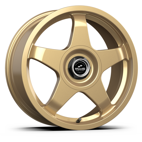 fifteen52 Chicane Gloss Gold Wheel 19x8.5 | 5x108 BC (5x4.25) / 5x112 BC | +45 Offset - fits Ford Maverick 2022-2026, Audi A3, Audi A4, Volkswagen Golf, and 1 more