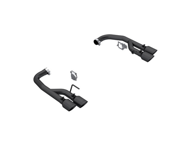 MBRP ARMOR BLK Axle-Back Exhaust, Black-Coated Aluminized Steel - 2024-2026 Ford Mustang GT 5.0L - S7281BLK