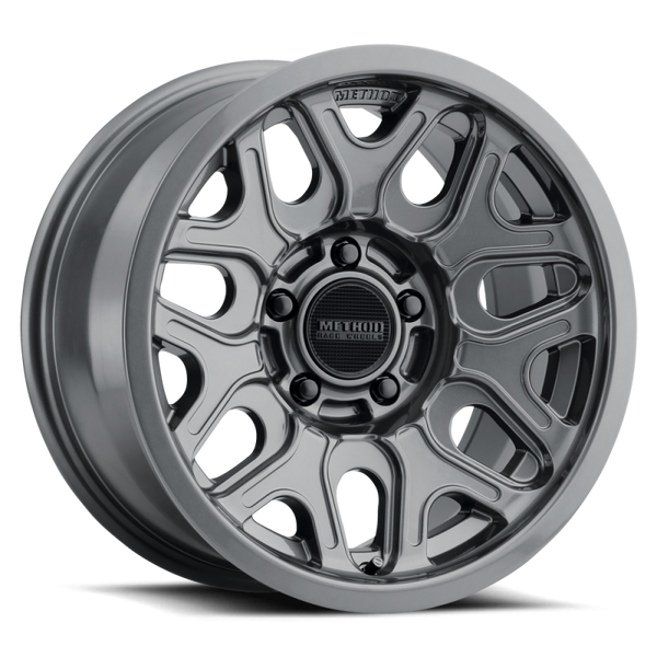 Method Race Wheels Method MR322 Gloss Titanium Wheel 20x10 | 8x180 BC | -18 Offset - fits Chevrolet Silverado 2500HD 2011-2026, Chevrolet Silverado 3500HD SRW 2011-2026, GMC Sierra 2500HD 2011-2026, GMC Sierra 3500HD SRW 2011-2026