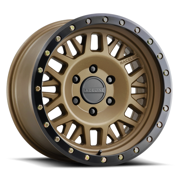 Raceline 951BZ Ryno 17x9in / 8x180 BP / -12mm Offset / 124.2mm Bore - Bronze Wheel