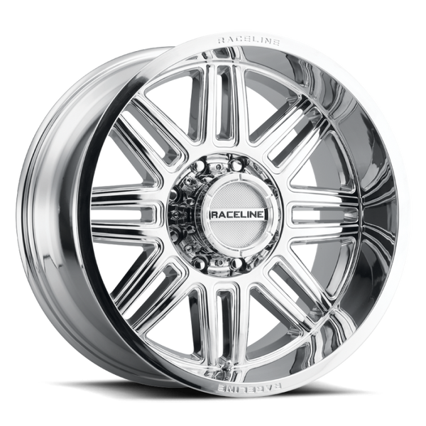 Raceline 948C Split 18x9in / 8x180 BP / 18mm Offset / 124.2mm Bore - Chrome Wheel