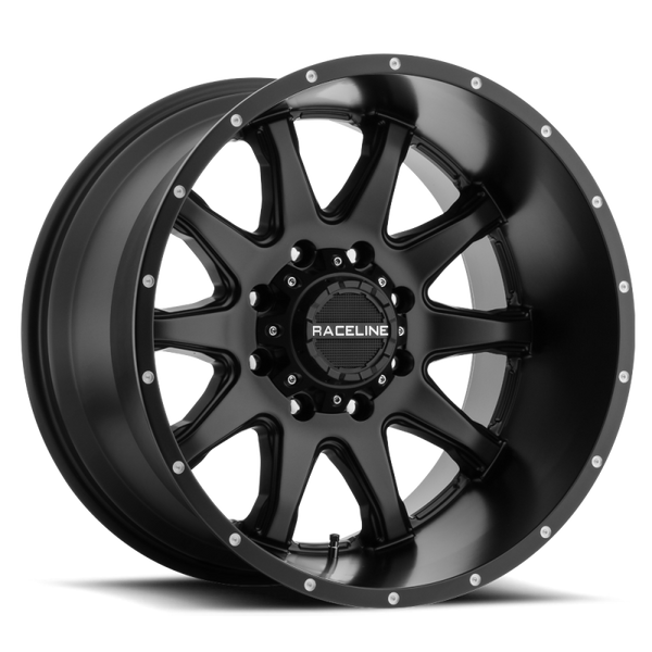 Raceline 930B Shift 18x9in / 8x180 BP / 18mm Offset / 124.2mm Bore - Satin Black Wheel