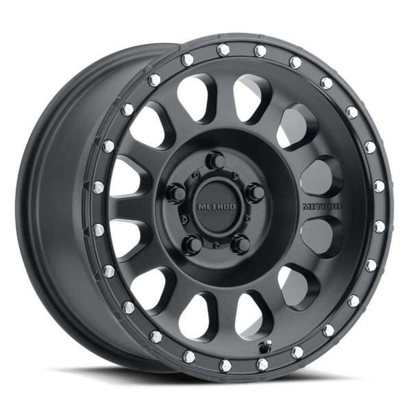 Method Race Wheels Method MR315 Matte Black Wheel 20x10 | 8x180 BC | -18 Offset - fits Chevrolet Silverado 2500HD 2011-2026, Chevrolet Silverado 3500HD SRW 2011-2026, GMC Sierra 2500HD 2011-2026, GMC Sierra 3500HD SRW 2011-2026