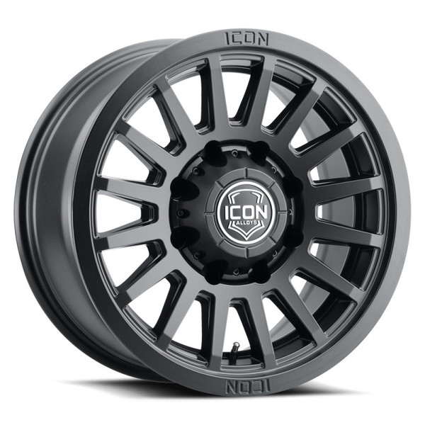 ICON Recon SLX Satin Black Wheel 18x9 | 8x170 BC | +6 Offset - fits Ford F-250 Super Duty 1999-2026, Ford F-350 Super Duty SRW 1999-2026, Ford Excursion 2000-2005