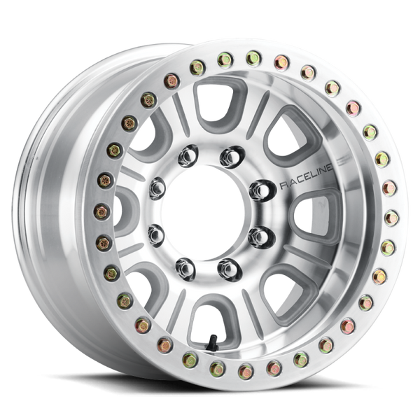 Raceline RT233 Monster Machined Wheel 17x9.5 | 8x170 BC | -32 Offset - fits Ford F-250 Super Duty 1999-2026, Ford F-350 Super Duty SRW 1999-2026, Ford Excursion 2000-2005