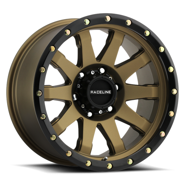 Raceline 934BZ Clutch 20x10in / 8x170 BP / -19mm Offset / 125.2mm Bore - Bronze Wheel
