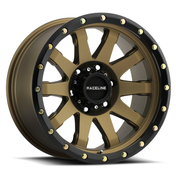 Raceline 934BZ Clutch 20x10in / 8x170 BP / -19mm Offset / 125.2mm Bore - Bronze Wheel