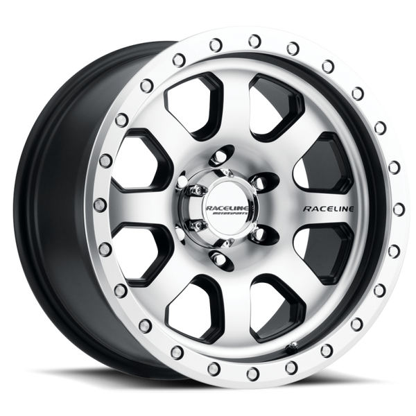 Raceline 929M Avenger Black Wheel 17x9 | 8x170 BC | -12 Offset - fits Ford F-250 Super Duty 1999-2026, Ford F-350 Super Duty SRW 1999-2026, Ford Excursion 2000-2005