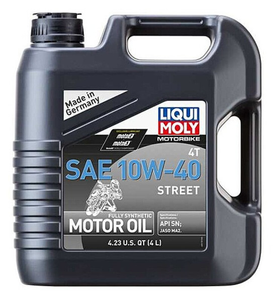 LIQUI MOLY 4L Motorbike 4T SAE 10W40 Street - Case of 4