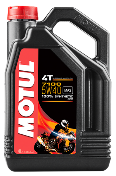 Motul 4L 7100 Synthetic Motor Oil 5W40 4T - Case of 4