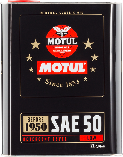 Motul Classic SAE 50 Oil - 2L - Case of 6