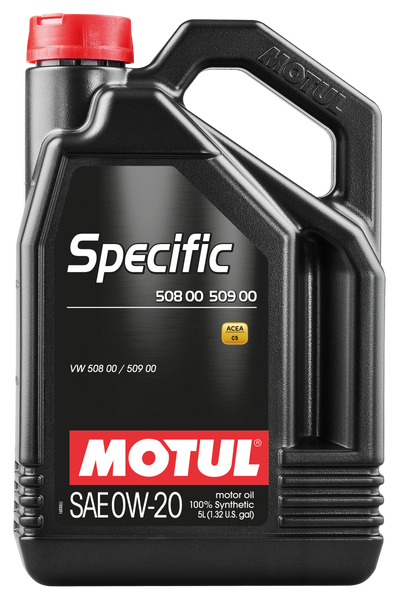 Motul 5L Specific 508 0W20 Oil - Acea A1/B1 / VW 508.00/509.00 / Porsche C20 - Case of 4