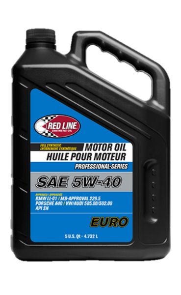 Red Line Pro-Series Euro 5W40 Motor Oil - 5 Quart - Case of 3