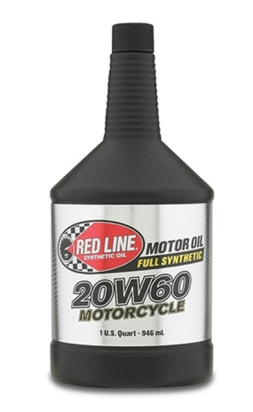 Red Line 20W60 Motorcycle Oil - Quart - Case of 12