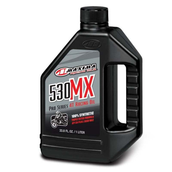 Maxima 530MX 100% Synthetic 4T Racing Engine Oil - MX / Offroad - 1 Liter - Case of 12