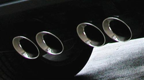 Corsa 14169 Sport Polished Twin 3.5" Dual Rear Axle-Back for 2005-2008 Chevy Corvette C6 6.2L V8